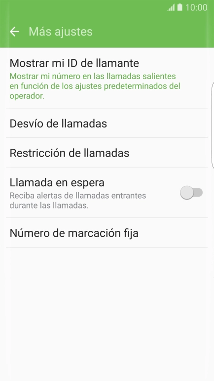 Pulsa Número de marcación fija.