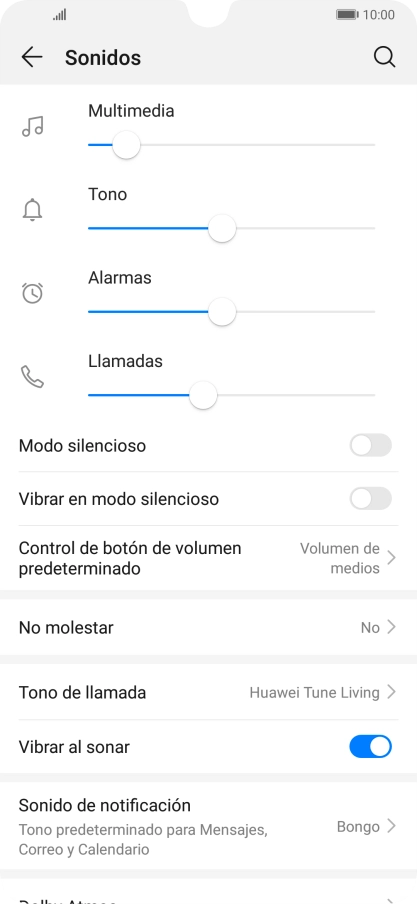 Pulsa Tono de llamada.