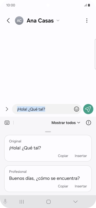 Pulsa la lista desplegable. Pulsa la lista desplegable.