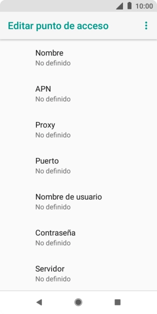 Pulsa Nombre.