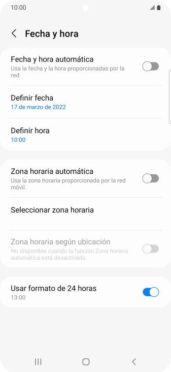Pulsa el indicador junto a 