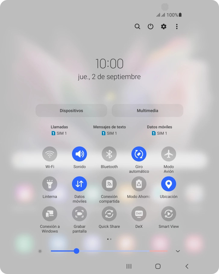 Pulsa el icono de ajustes.