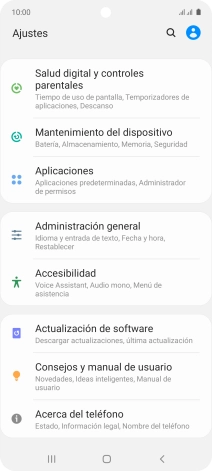 Pulsa Administración general.