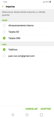 Pulsa Teléfono.