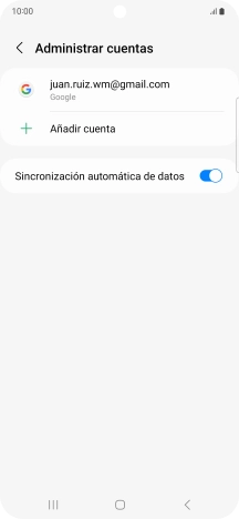 Pulsa Añadir cuenta.