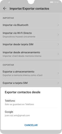 Pulsa Teléfono.