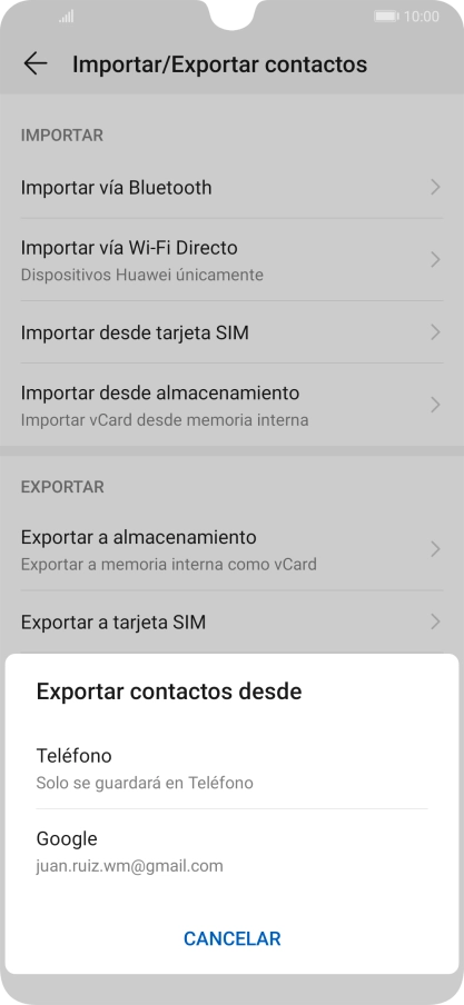 Pulsa Teléfono.