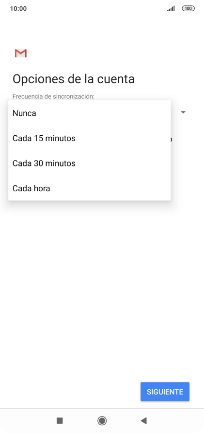 Pulsa el ajuste deseado.