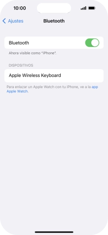 Pulsa el dispositivo Bluetooth deseado y sigue las indicaciones de la pantalla para vincular el dispositivo al teléfono.