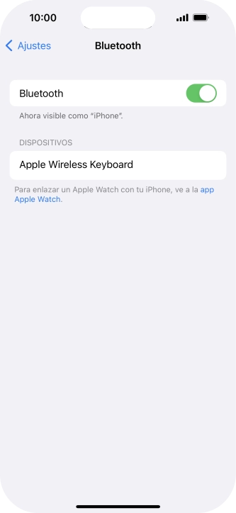 Pulsa el dispositivo Bluetooth deseado y sigue las indicaciones de la pantalla para vincular el dispositivo al teléfono.