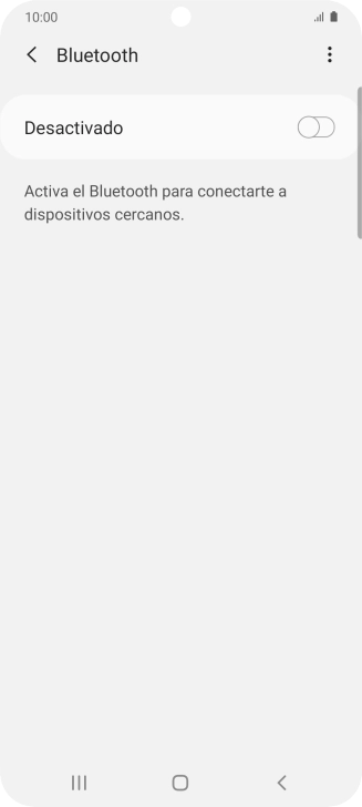 Pulsa el indicador para activar la función.