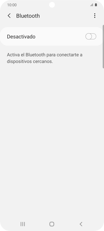Pulsa el indicador para activar la función.