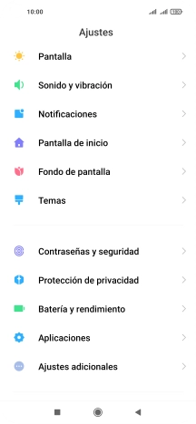 Pulsa Contraseñas y seguridad.