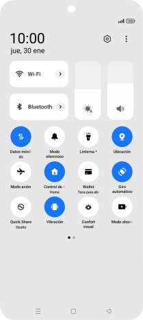 Pulsa el icono de ajustes. Pulsa el icono de ajustes.