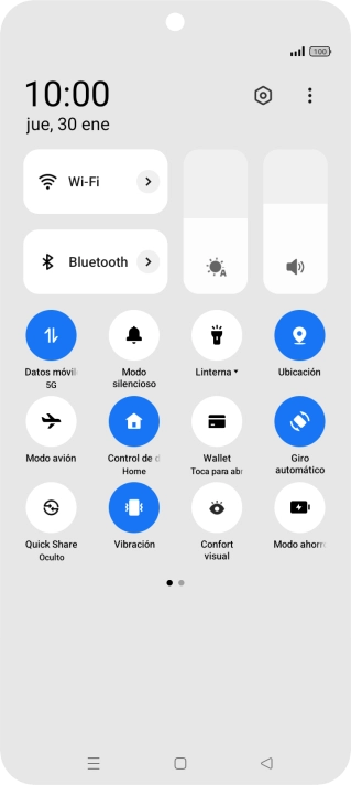 Pulsa el icono de ajustes. Pulsa el icono de ajustes.