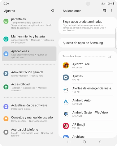 Pulsa la app deseada. Pulsa la app deseada.