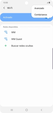 Pulsa Avanzado.