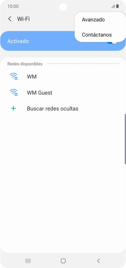 Pulsa Avanzado.