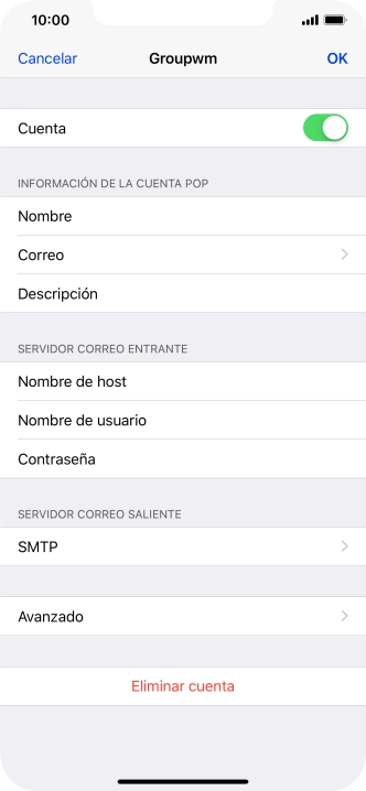 Pulsa SMTP.