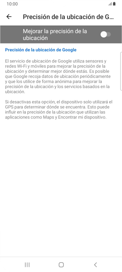 Pulsa el indicador junto a 