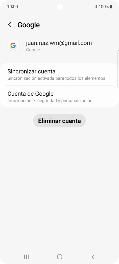 Pulsa Sincronizar cuenta.