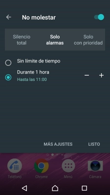 Pulsa LISTO para activar el modo silencioso. Pulsa LISTO para activar el modo silencioso.