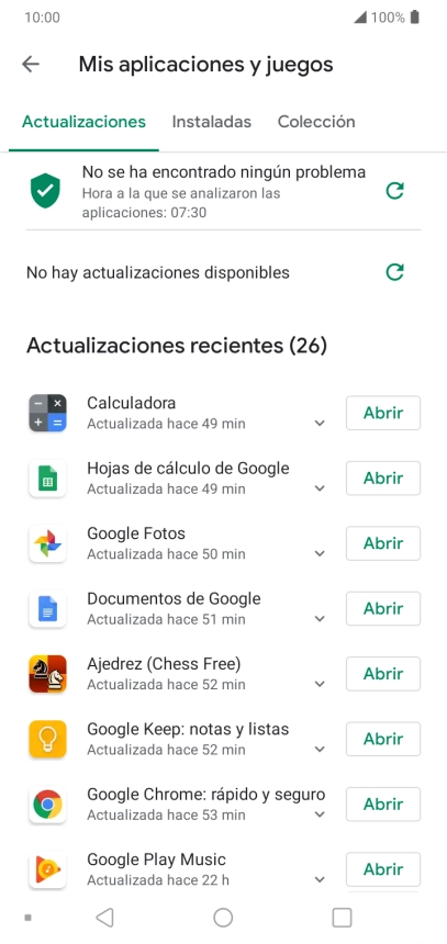 Pulsa Instaladas.