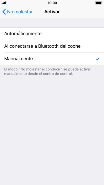 Pulsa el ajuste deseado.