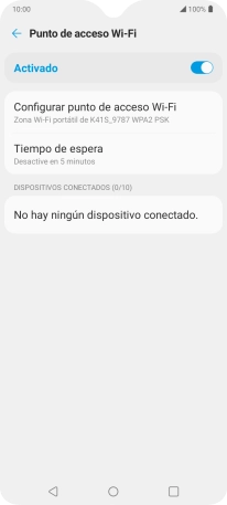 Pulsa la tecla de inicio para terminar y regresar a la pantalla de inicio.