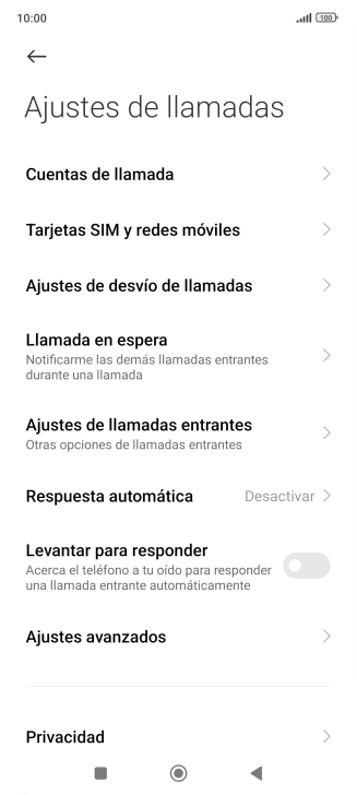Pulsa Ajustes de desvío de llamadas.