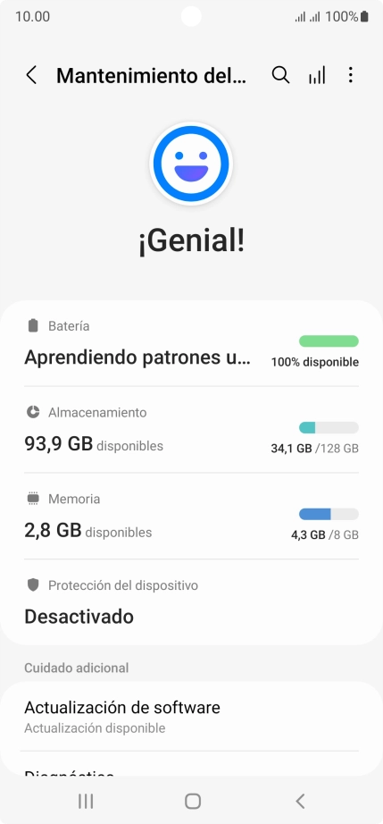 Pulsa Batería.