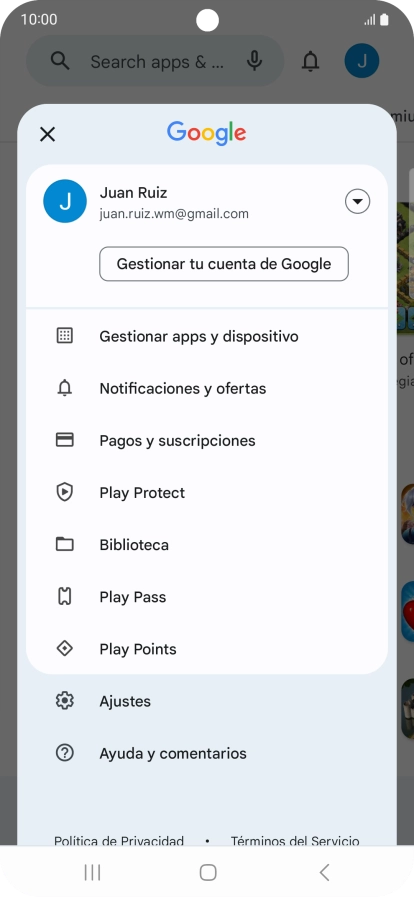 Pulsa Ajustes.