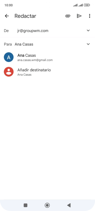 Pulsa el contacto deseado.