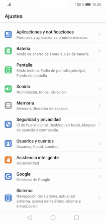 Pulsa Usuarios y cuentas.