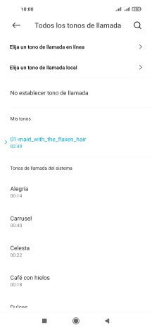Pulsa la tecla de inicio para terminar y regresar a la pantalla de inicio.