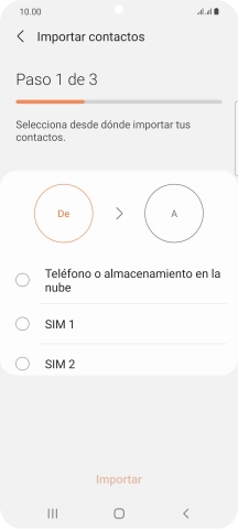 Pulsa la tarjeta SIM deseada.