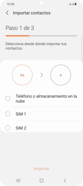 Pulsa la tarjeta SIM deseada.