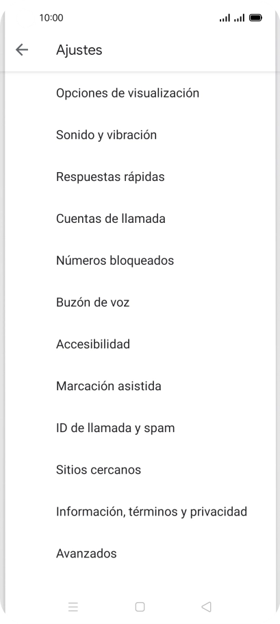 Pulsa Buzón de voz.