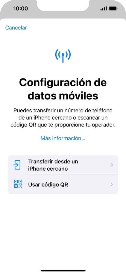 Pulsa Usar código QR.