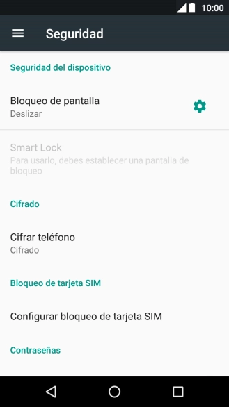 Pulsa Bloqueo de pantalla.