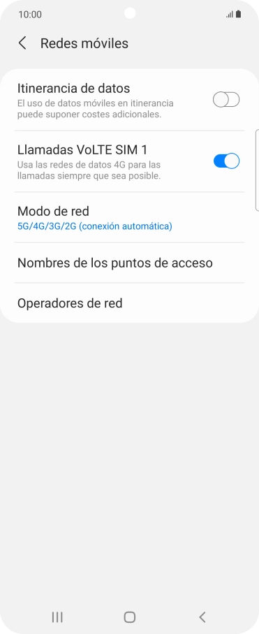 Pulsa el indicador junto a 