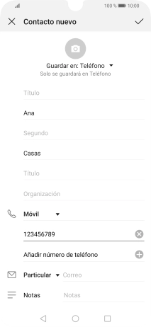 Pulsa el icono de aceptar.