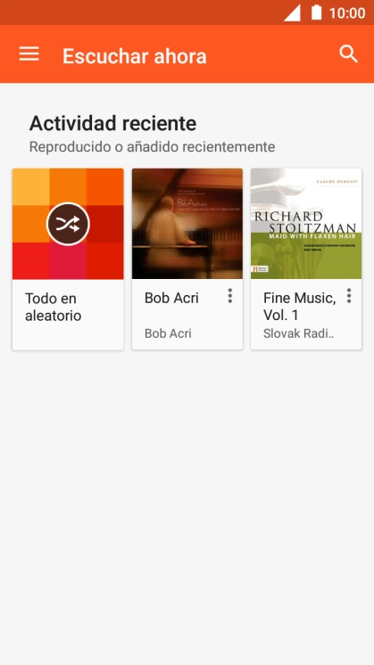 Desliza el dedo hacia la derecha desde la parte izquierda de la pantalla.