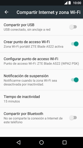 Pulsa la tecla de inicio para terminar y regresar a la pantalla de inicio.
