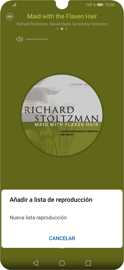 Pulsa Nueva lista reproducción.