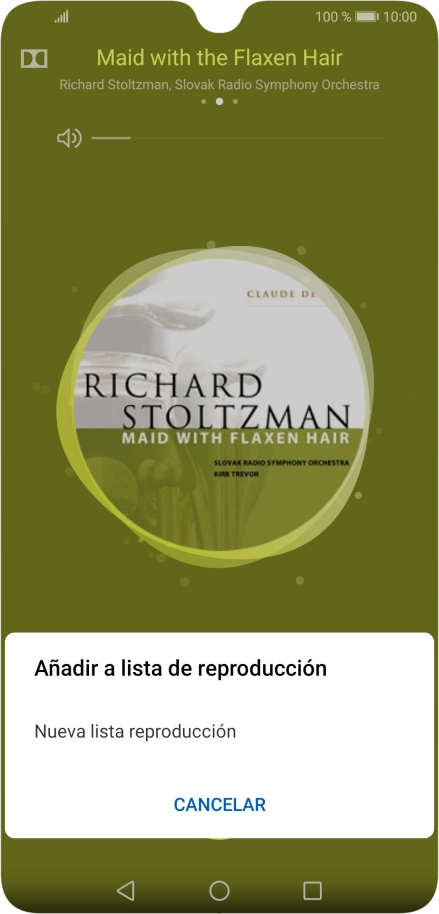 Pulsa Nueva lista reproducción.