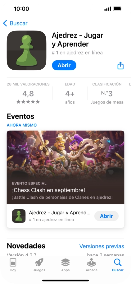 Desliza el dedo hacia arriba desde la parte inferior de la pantalla para terminar y volver a la pantalla de inicio.