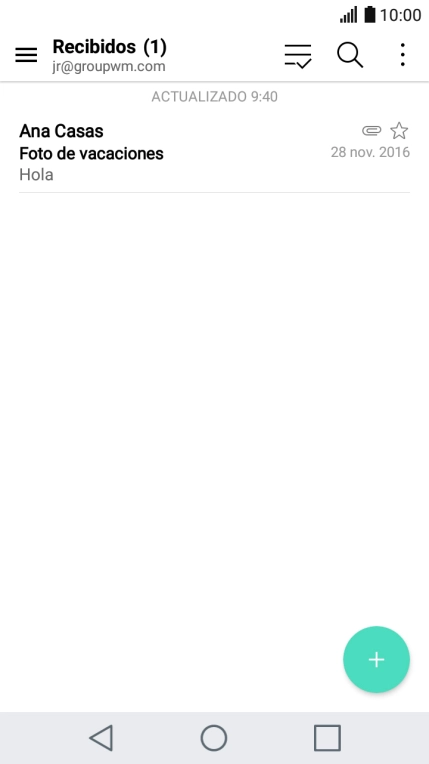 Desliza el dedo hacia la derecha desde la parte izquierda de la pantalla.