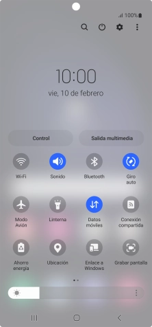 Pulsa el icono de modo de sonido las veces que sean necesarias para activar o desactivar el modo silencioso.