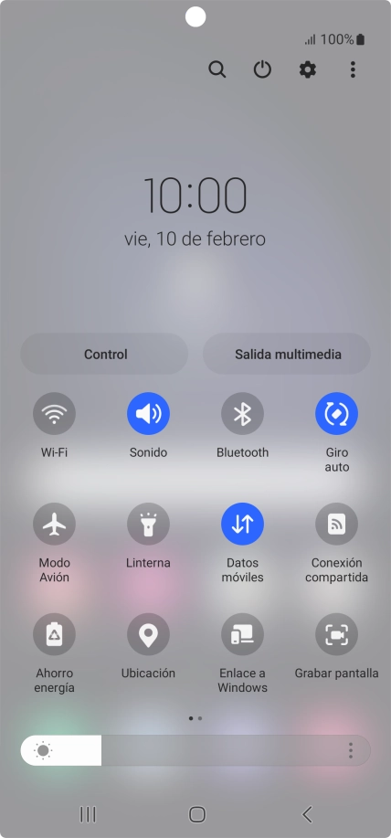 Pulsa el icono de modo de sonido las veces que sean necesarias para activar o desactivar el modo silencioso.